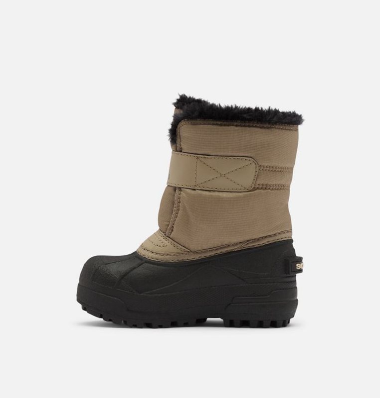 Kids Snow Boots Khaki/Black - Sorel Toddler Commander™ - 704-SFXDUC